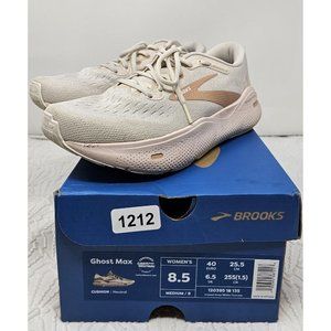 Brooks Shoes Womens 8.5 Ghost Max 1203951B135 Beige Running Training Sneakers